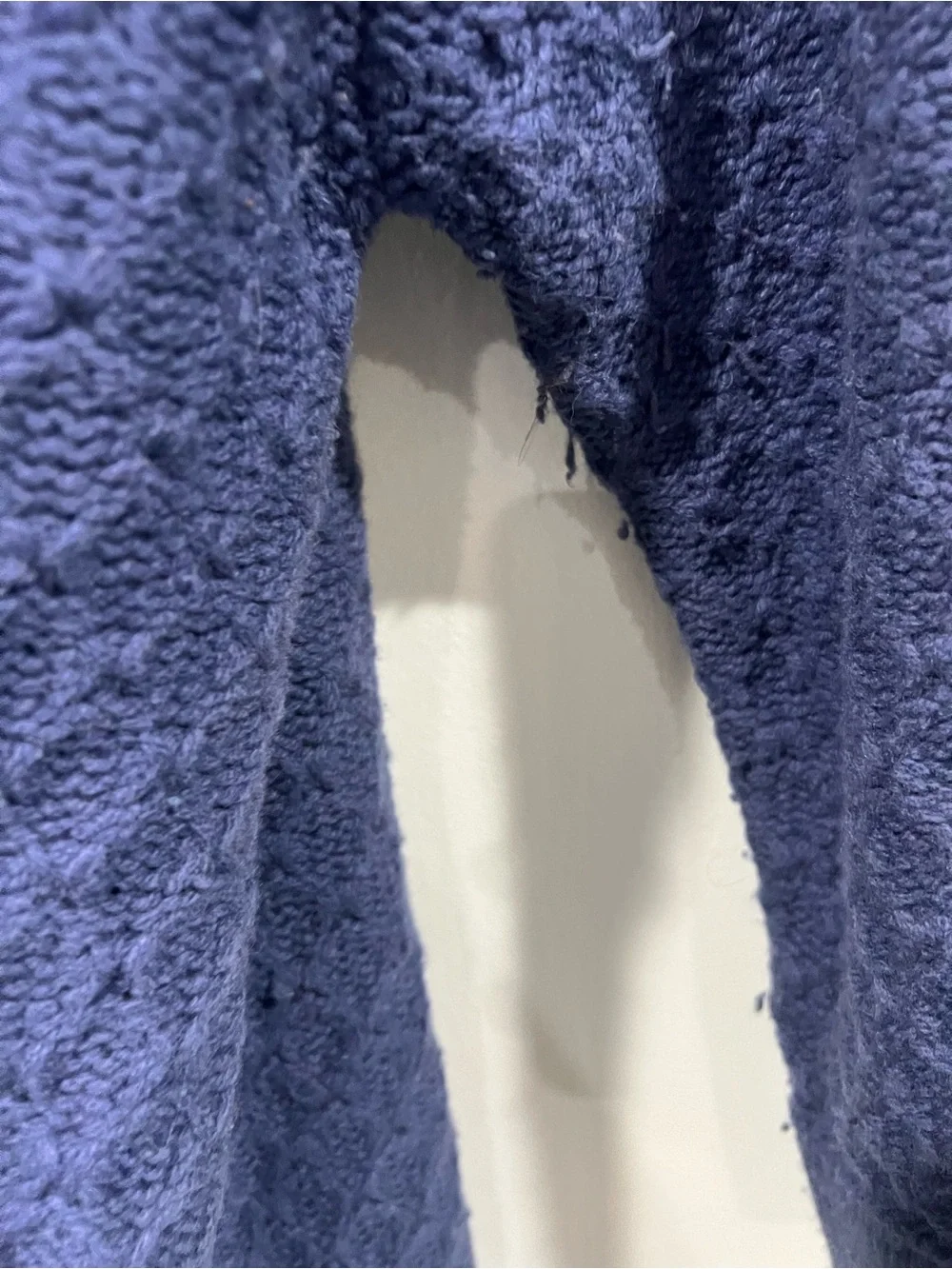 Boden Blue Textured Knit Button-Front Cardigan